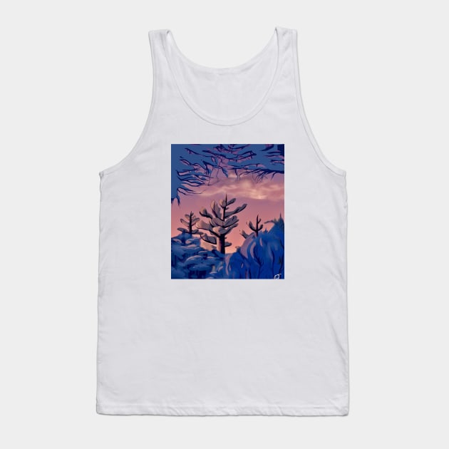 winter trees Tank Top by parkinart